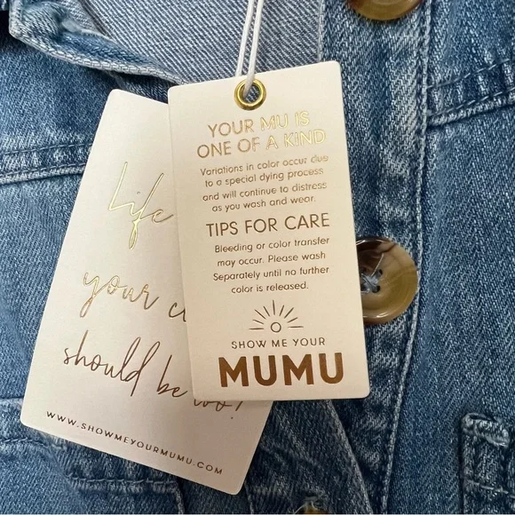 Show Me Your MuMu Canon Denim Romper - Picture 8 of 12